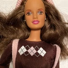 Perfect Pink Teresa Barbie Doll 1997 Mattel 19668 Corduroy Pants Hat