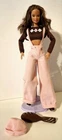 Perfect Pink Teresa Articulated Barbie Doll 19668 Corduroy Pants Hat Shoes 1997 