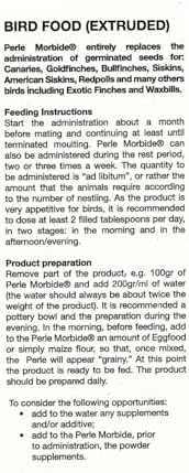 Perle Morbide White Soft Food for Canaries  Finches  Siskins  Goldfinches  Waxbills   Protein Rich Mini Morsels  Easy to Prepare with Water or Eggfood Mix 1Kg