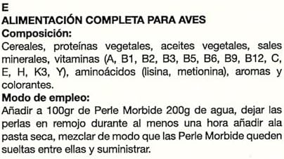 Perle Morbide White Soft Food for Canaries  Finches  Siskins  Goldfinches  Waxbills   Protein Rich Mini Morsels  Easy to Prepare with Water or Eggfood Mix 1Kg