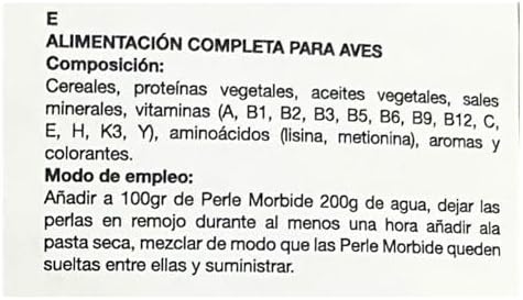 Perle Morbide White Soft Food for Canaries  Finches  Siskins  Goldfinches  Waxbills   Protein Rich Mini Morsels  Easy to Prepare with Water or Eggfood Mix 5Lb