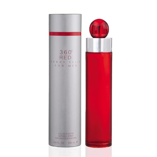 Perry Ellis 360  Red Eau De Toilette Spray for Men   Mens Cologne  Long Lasting Perfume  EDT  Fragrance with Notes of Clove  Cinnamon & Patchouli   3 4 fl oz  100 mL 