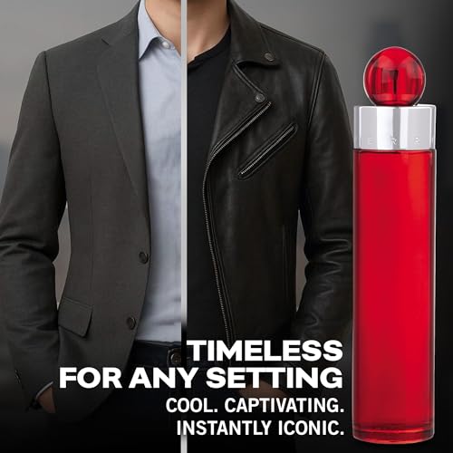 Perry Ellis 360  Red Eau De Toilette Spray for Men   Mens Cologne  Long Lasting Perfume  EDT  Fragrance with Notes of Clove  Cinnamon & Patchouli   3 4 fl oz  100 mL 