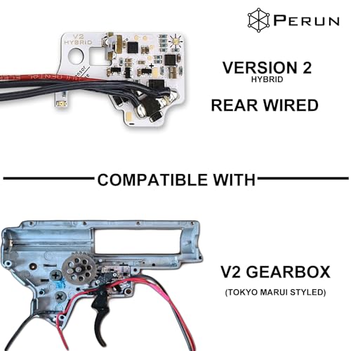 Perun Mosfet Upgrade for AEG Airsoft Rifle V2 Tokyo Marui Gearbox V3 and G&G ETU Gearbox Upgrades   Programmable Fire Modes  Precocking  DMR Mode
