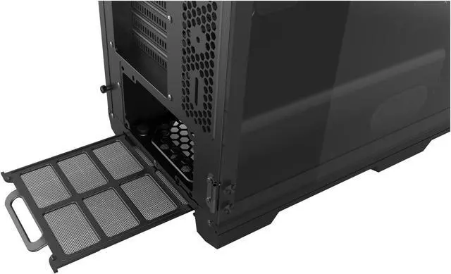 Phanteks Enthoo Pro TG PH ES614PTG BK Integrated RGB Lighting Control Tempered Glass Side Panel ATX Full Tower Computer Case   Black
