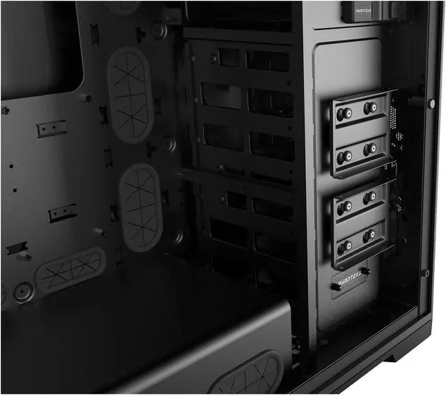 Phanteks Enthoo Pro TG PH ES614PTG BK Integrated RGB Lighting Control Tempered Glass Side Panel ATX Full Tower Computer Case   Black