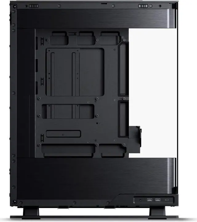 Phanteks Evolv X2  Mid Tower Gaming Chassis  Vertical Cooling System  See through Tempered Glass Chassis  Brushed Aluminum interior panel with Integrated D RGB Lighting  Brushed Black