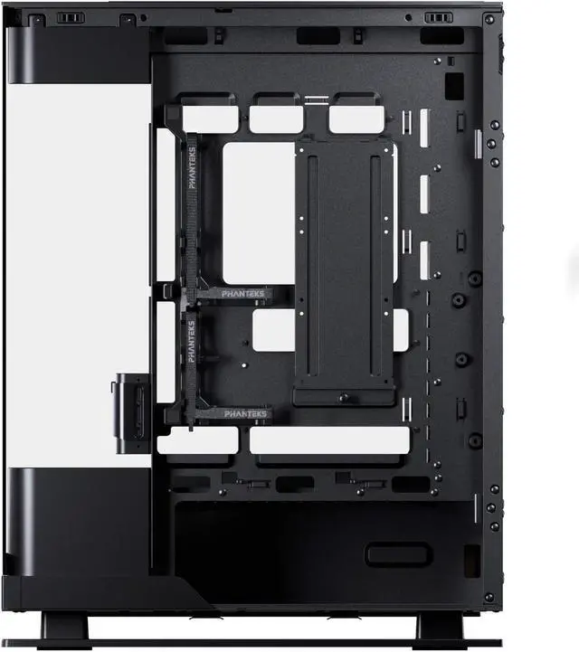 Phanteks Evolv X2  Mid Tower Gaming Chassis  Vertical Cooling System  See through Tempered Glass Chassis  Brushed Aluminum interior panel with Integrated D RGB Lighting  Brushed Black
