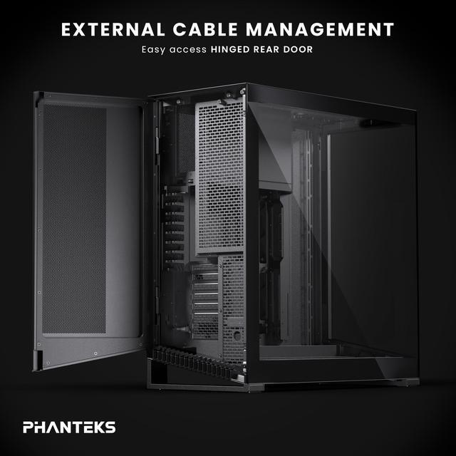 Phanteks NV9 MKII  Showcase Full Tower Chassis  Rear Connect MB Support  Integrated D/A RGB Lighting  Seamless Tempered Glass Design  11x 140mm Fan Positions  Black
