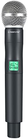 Phenyx Pro Professional Wireless Microphone  541 9MHz UHF Dynamic Microphone  Metal Cordless Mic  Handheld Mic Transmitter for PTU 5000/PTU 4000 Series  PWH 5 541 9 