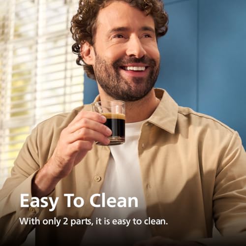 Philips 1200 Series Fully Automatic Espresso Machine  Classic Milk Frother  2 Coffee Varieties  Intuitive Touch Display  100  Ceramic Grinder  AquaClean Filter  Aroma Seal  Black  EP1220/04