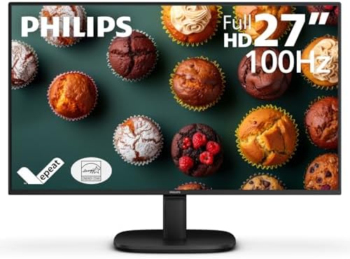 Philips 24E2N2100 24 inch IPS FHD  1920 x 1080  120Hz Gaming Office Monitor  VESA  HDMI x1  VGA Port x1  Eye Care  4 Year Advance Replacement Warranty