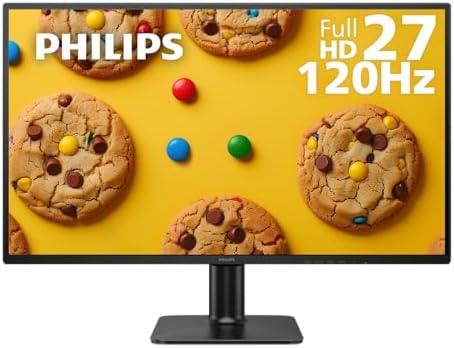 Philips 24E2N2100 24 inch IPS FHD  1920 x 1080  120Hz Gaming Office Monitor  VESA  HDMI x1  VGA Port x1  Eye Care  4 Year Advance Replacement Warranty