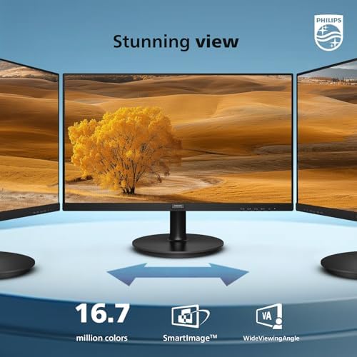 Philips 24 inch 100Hz Computer Monitor  Frameless Full HD  1920 x 1080   VESA  HDMI x1  VGA Port x1  Eye Care  4 Year Advance Replacement Warranty  241V8LB