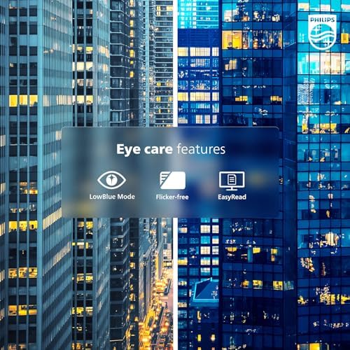 Philips 24 inch 100Hz Computer Monitor  Frameless Full HD  1920 x 1080   VESA  HDMI x1  VGA Port x1  Eye Care  4 Year Advance Replacement Warranty  241V8LB
