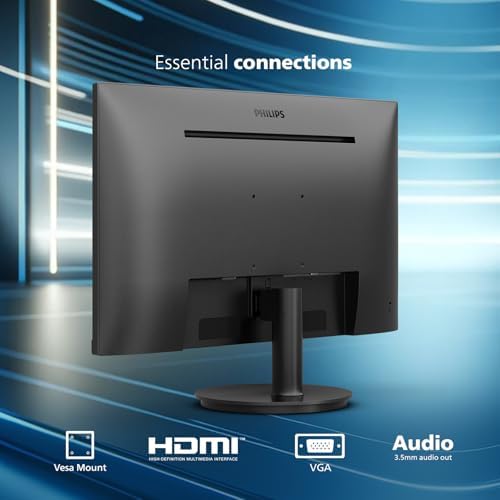 Philips 24 inch 100Hz Computer Monitor  Frameless Full HD  1920 x 1080   VESA  HDMI x1  VGA Port x1  Eye Care  4 Year Advance Replacement Warranty  241V8LB