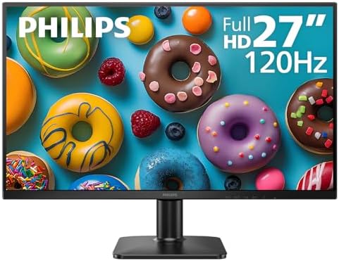 Philips 24 inch 100Hz Computer Monitor  Frameless Full HD  1920 x 1080   VESA  HDMI x1  VGA Port x1  Eye Care  4 Year Advance Replacement Warranty  241V8LB