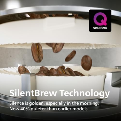 Philips 3300 Series Fully Automatic Espresso Machine with LatteGo Milk System and integrated grinder  6 Hot & Iced Coffee Pre Sets  40  Quieter SilentBrew  15 Bar Pressure  Glossy Black  EP3341/50 