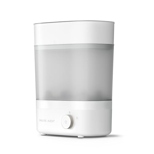 Philips Avent Baby Bottle Sterilizer and Dryer Premium  Removes 99 9  of Bacteria  Chemicals Free  Capacity 6 Bottles/Teats/Accessories  Modular Space Saving Design  Model SCF293