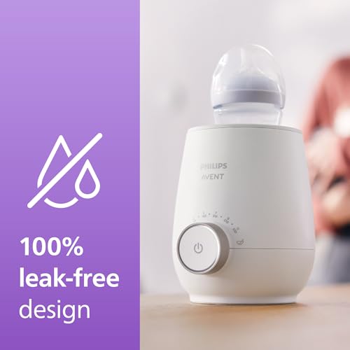 Philips Avent Premium Fast Bottle Warmer  with Smart Temperature Control  Water Bath Technology  Automatic Shut Off  Model SCF358