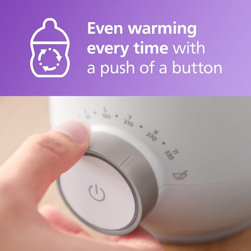 Philips Avent Premium Fast Bottle Warmer  with Smart Temperature Control  Water Bath Technology  Automatic Shut Off  Model SCF358