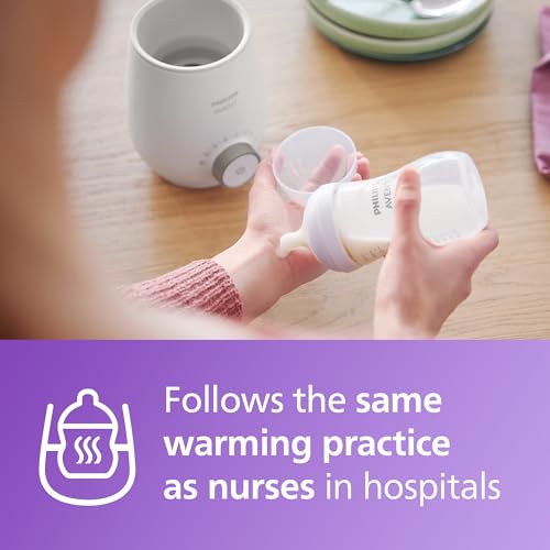 Philips Avent Premium Fast Bottle Warmer  with Smart Temperature Control  Water Bath Technology  Automatic Shut Off  Model SCF358
