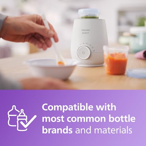 Philips Avent Premium Fast Bottle Warmer  with Smart Temperature Control  Water Bath Technology  Automatic Shut Off  Model SCF358