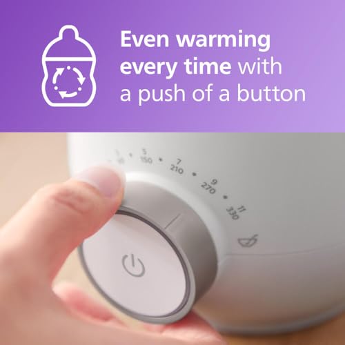 Philips Avent Premium Fast Bottle Warmer  with Smart Temperature Control  Water Bath Technology  Automatic Shut Off  Model SCF358
