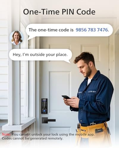 Philips Front Door Lock Set  Electronic Fingerprint Lock with 2 Lever Handles  Keyless Entry Door Lock with Handles  Auto Locking  Fingerprint Unlock  Touchscreen Keypad with Key