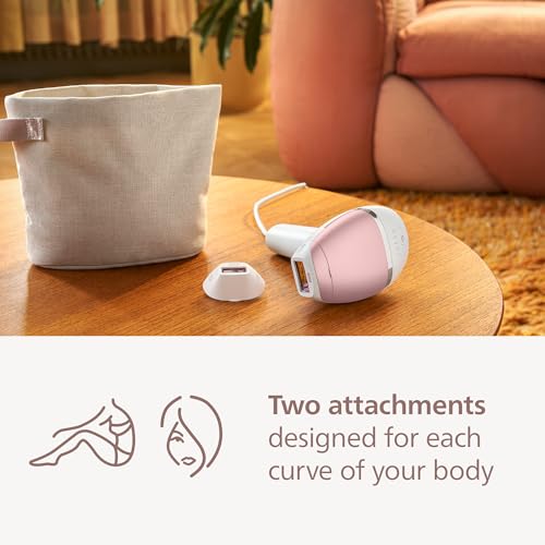 Philips Lumea 8000 Series IPL Hair Removal  Permanent Laser Hair Reduction for Women & Men  Easy and Comfortable Use at Home  SenseIQ  2 Attachments for Body & Face  BRI932/03