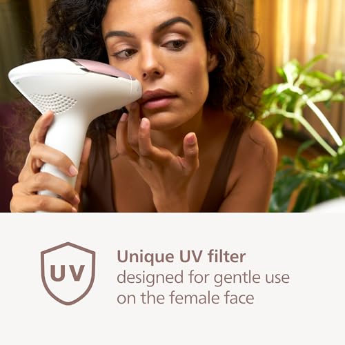 Philips Lumea 8000 Series IPL Hair Removal  Permanent Laser Hair Reduction for Women & Men  Easy and Comfortable Use at Home  SenseIQ  2 Attachments for Body & Face  BRI932/03