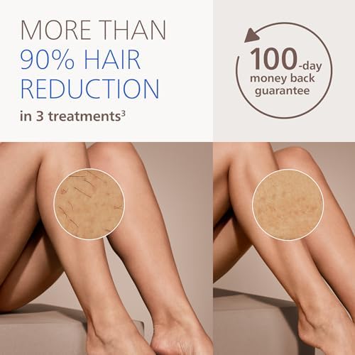 Philips Lumea 9000 Series IPL Hair Removal Device Permanent Laser Hair Reduction for Women & Men  Easy and Comfortable Use at Home  SenseIQ  4 Attachments for Body  Face  Bikini & Underarms  BRI984/03