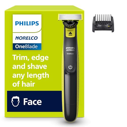 Philips Norelco One 360 Hybrid Face  Electric Beard Trimmer and Shaver  with 360 Technology  1x 360 for Face  5in1 Adjustable Comb  Model QP2724/90