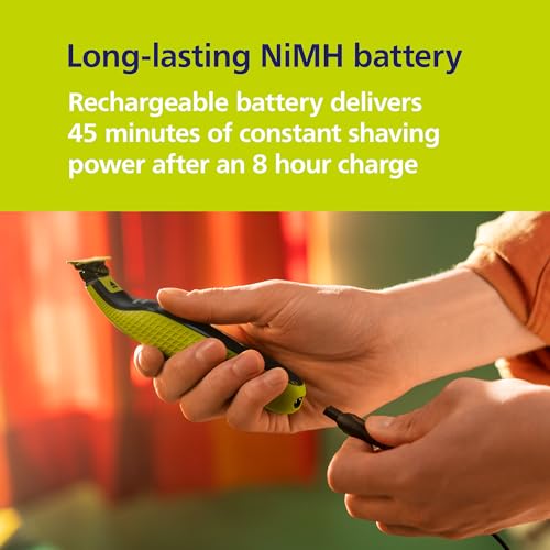 Philips Norelco One 360 Hybrid Face  Electric Beard Trimmer and Shaver  with 360 Technology  1x 360 for Face  5in1 Adjustable Comb  Model QP2724/90