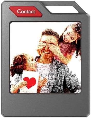 PhotoTag E Ink Bluetooth Tracker Tag Works with Apple Find My  iOS Only   Smart Key Finder & Item Locator  Custom Picture Display Luggage Tags  Airtag Holder  1 Pack Black