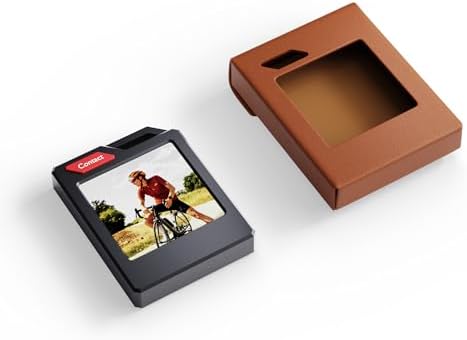 PhotoTag E Ink Bluetooth Tracker Tag Works with Apple Find My  iOS Only   Smart Key Finder & Item Locator  Custom Picture Display Luggage Tags  Airtag Holder  1 Pack Black