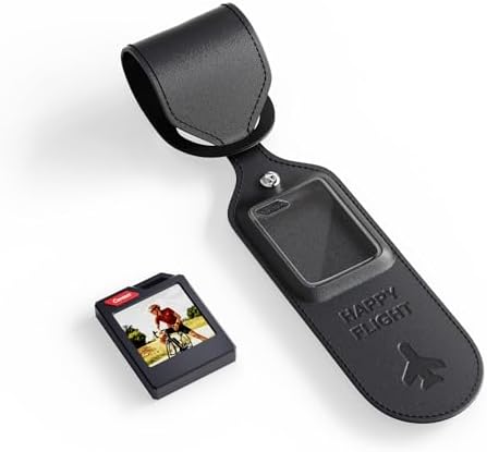 PhotoTag E Ink Bluetooth Tracker Tag Works with Apple Find My  iOS Only   Smart Key Finder & Item Locator  Custom Picture Display Luggage Tags  Airtag Holder  1 Pack Black 