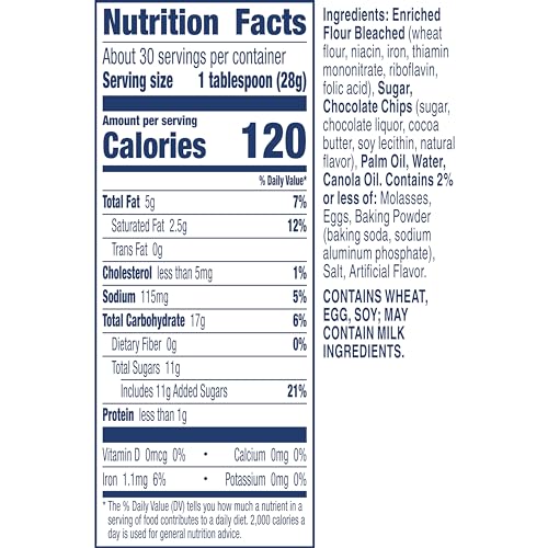 Pillsbury Ready to Bake Refrigerated Cookie Dough  Chocolate Chip  Makes About 30 Cookies  Value Size  30 oz