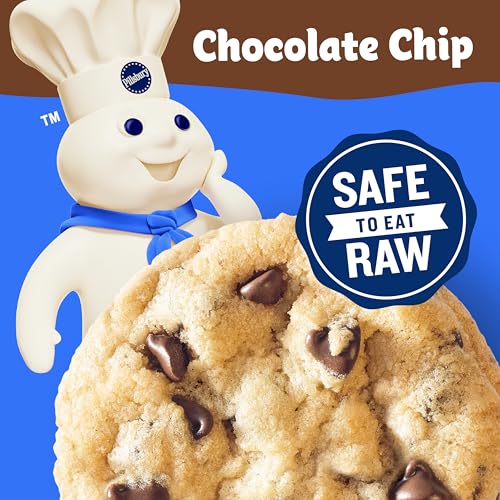 Pillsbury Ready to Bake Refrigerated Cookie Dough  Chocolate Chip  Makes About 30 Cookies  Value Size  30 oz