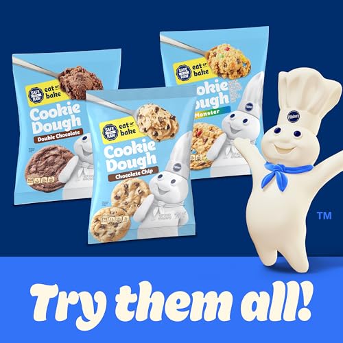 Pillsbury Ready to Bake Refrigerated Cookie Dough  Chocolate Chip  Makes About 30 Cookies  Value Size  30 oz