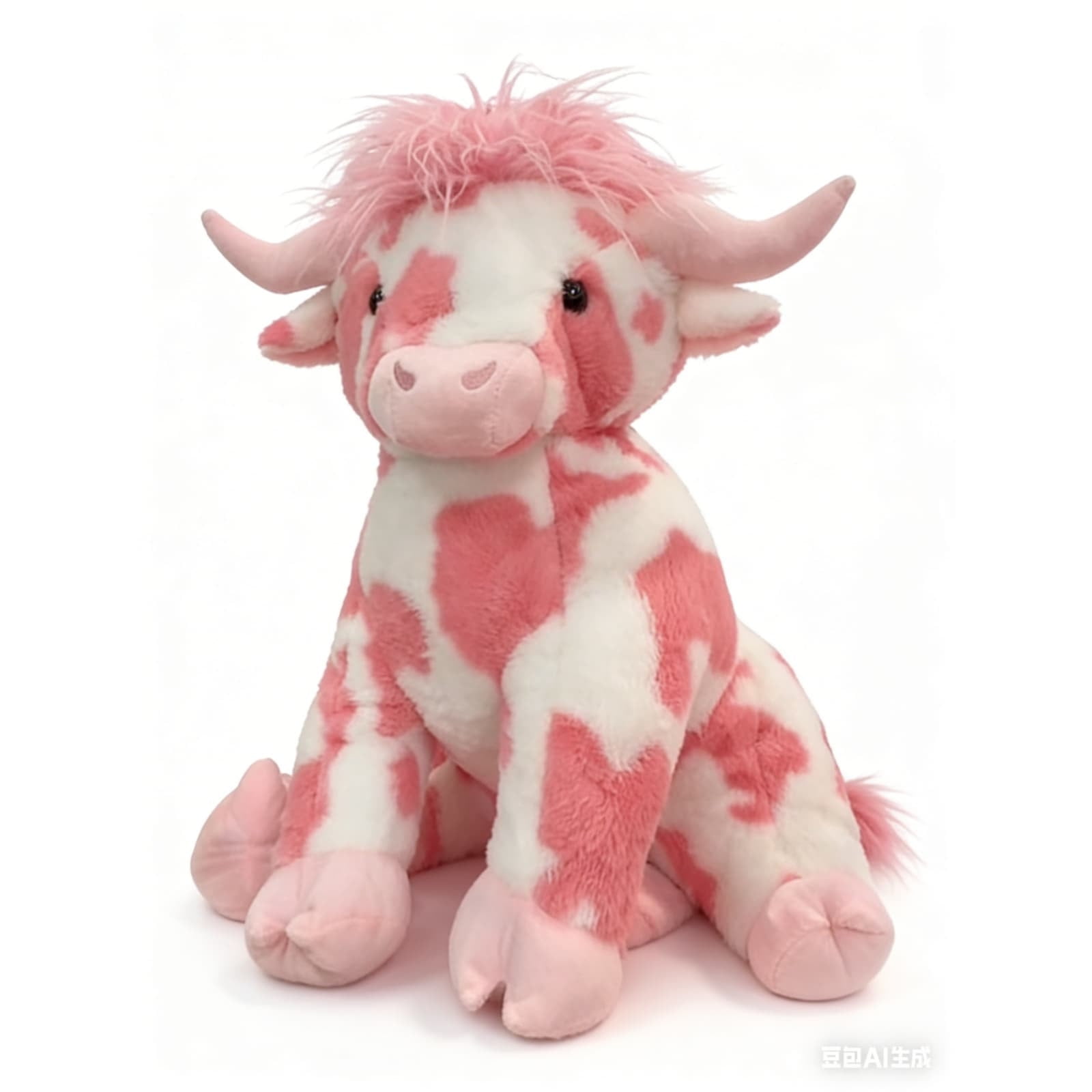 Pink Cow Plush Highland cow Valentine s Day Gift 20"