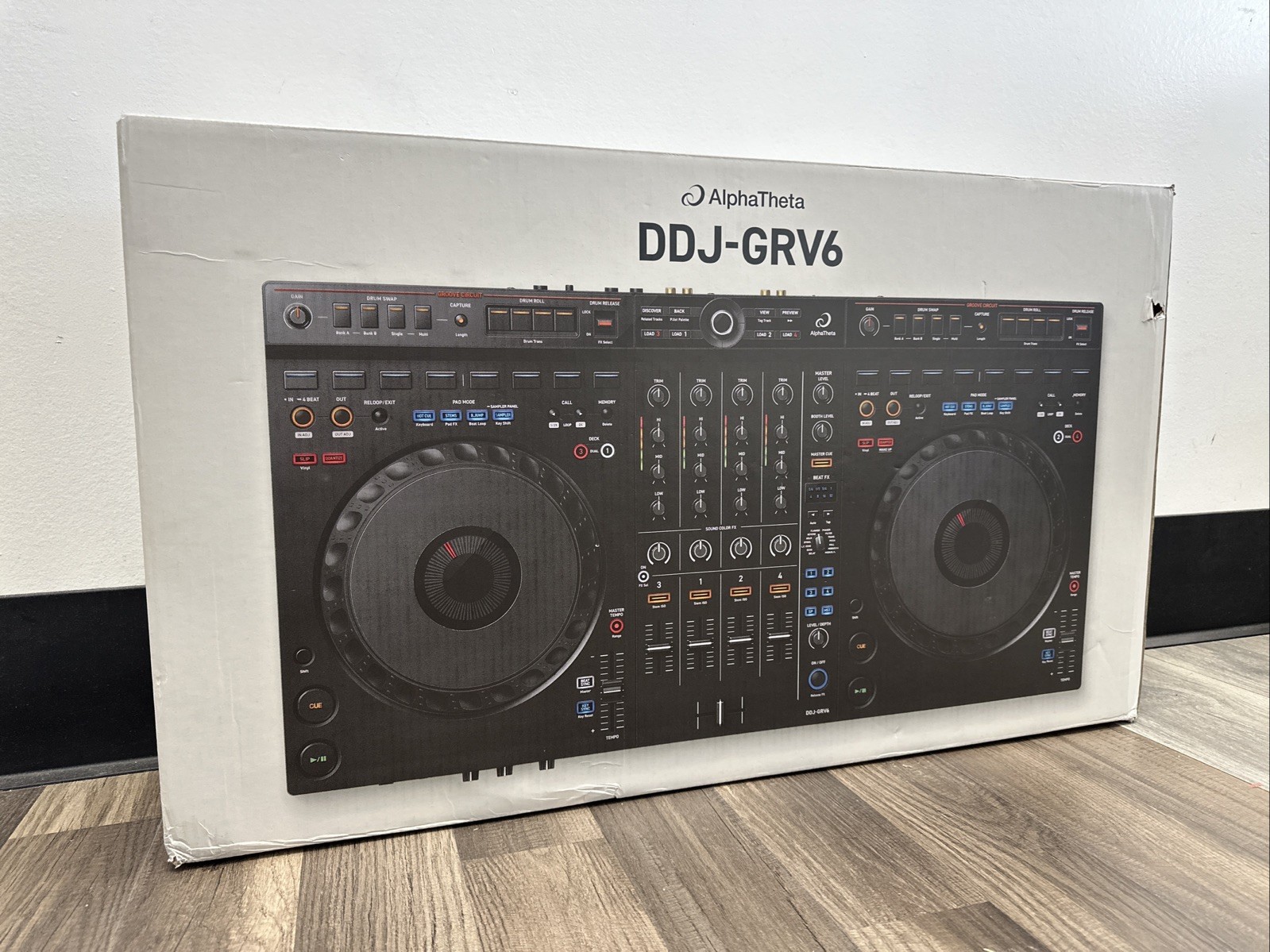 Pioneer AlphaTheta DDJ GRV6 4 Channel Performance DJ Controller  Matte Black 
