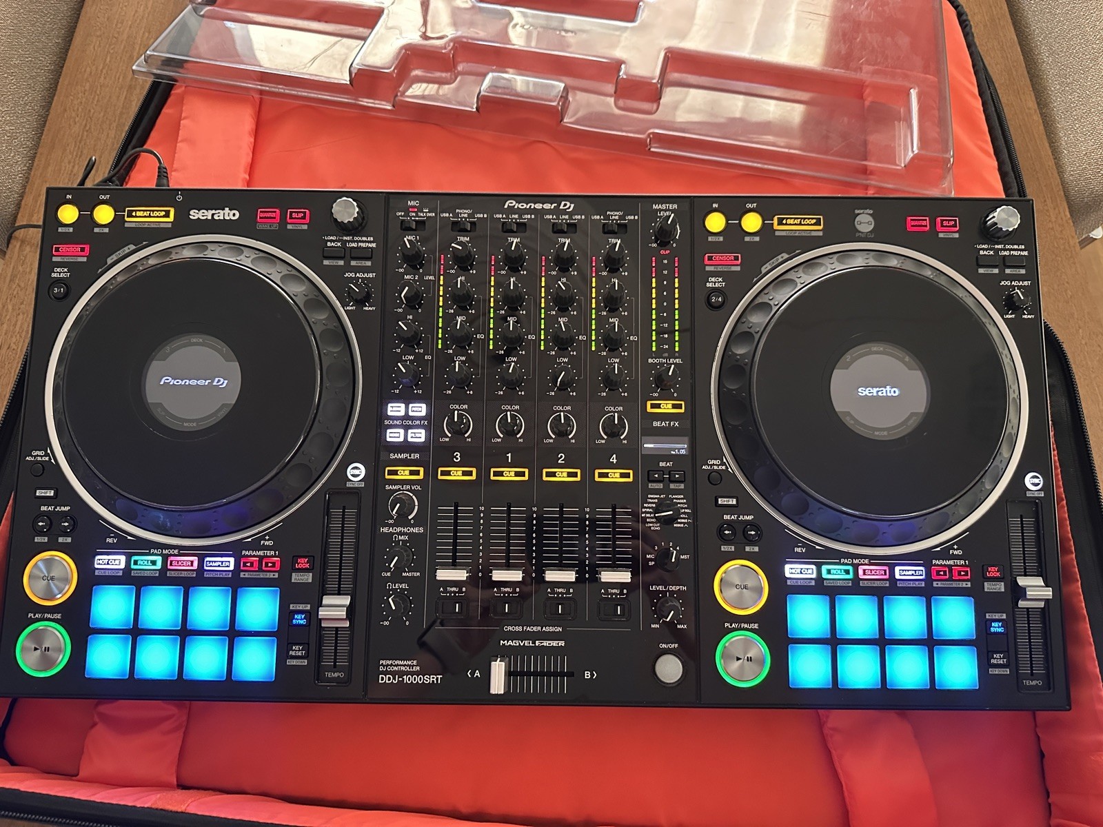 Pioneer DJ DDJ 1000SRT with case and decksaver 