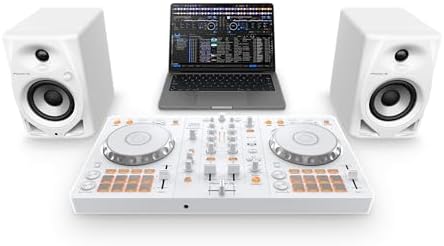 Pioneer DJ DDJ FLX4 2 deck rekordbox and Serato DJ Controller   White  Limited Edition