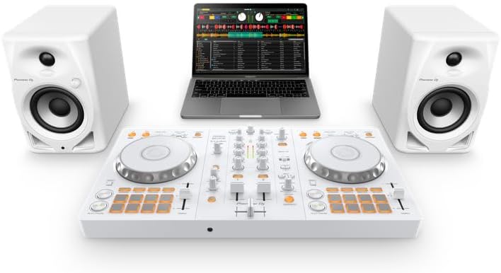 Pioneer DJ DDJ FLX4 2 deck rekordbox and Serato DJ Controller   White  Limited Edition