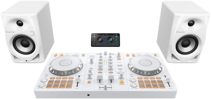 Pioneer DJ DDJ FLX4 2 deck rekordbox and Serato DJ Controller   White  Limited Edition