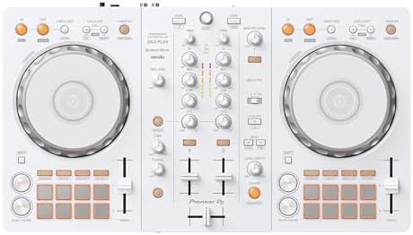 Pioneer DJ DDJ FLX4 2 deck rekordbox and Serato DJ Controller   White  Limited Edition