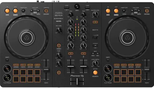 Pioneer DJ DDJ FLX4 Portable 2 Channel rekordbox DJ and Serato Controller  Graphite