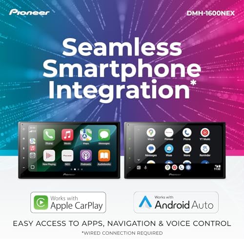 Pioneer DMH W3000NEX 6 8 Double Din Multimedia Digital Media Receiver  Wireless Apple CarPlay and Android Auto  Bluetooth  Backup Camera Compatible  Touchscreen  One Touch Navigation