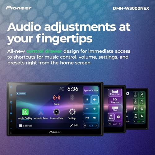 Pioneer DMH W3000NEX 6 8 Double Din Multimedia Digital Media Receiver  Wireless Apple CarPlay and Android Auto  Bluetooth  Backup Camera Compatible  Touchscreen  One Touch Navigation